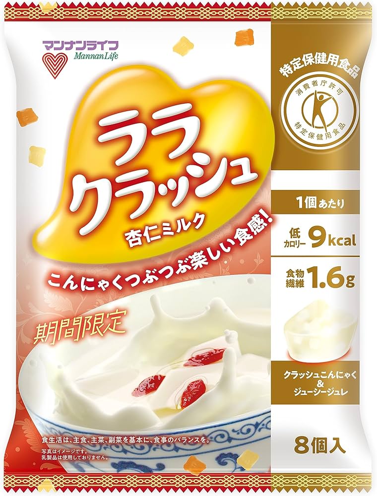 蒟蒻畑　クラッシュタイプ　杏仁ミルク　72個 杏仁ミルク｜ララクラッシュ｜商品ラインナップ｜株式会社